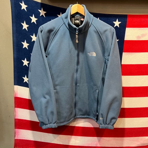 노스페이스 플리스 집업 라이트 블루