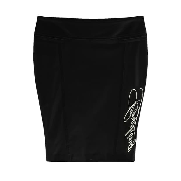 본네 슬릿 지퍼 스커트 블랙