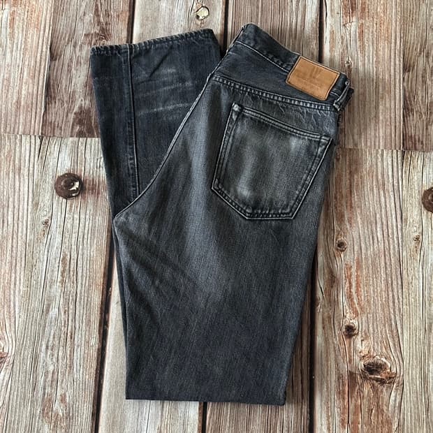 웨어하우스 Lot.800 논셀비지 블랙 데님 팬츠 33 사이즈