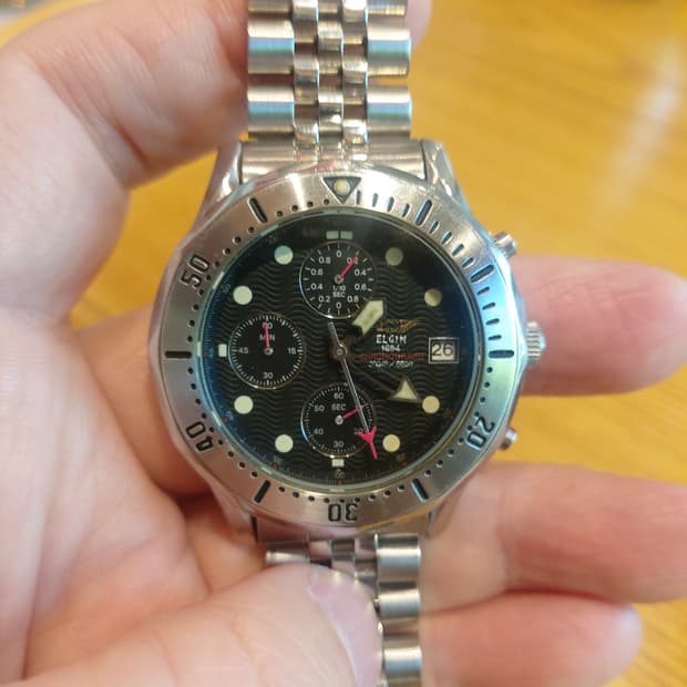 엘진 크로노그래프 남성 시계