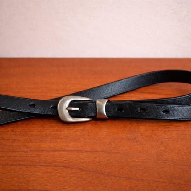 러스틱 슬림 소가죽벨트
