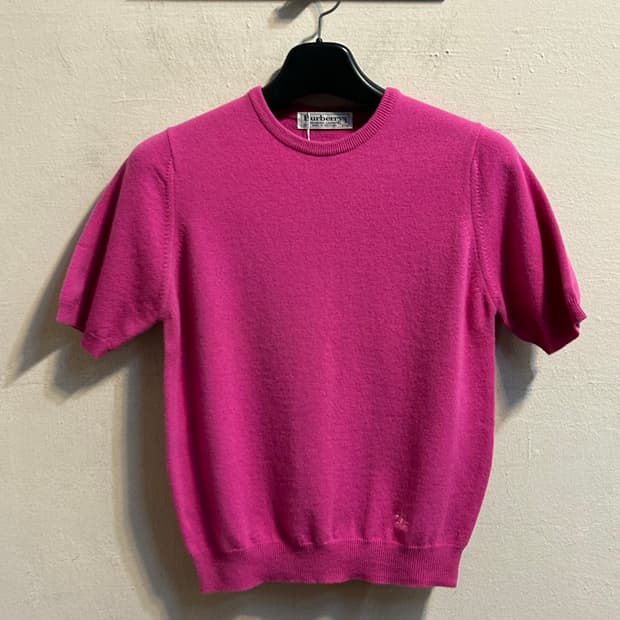 버버리 램스울 반팔 니트