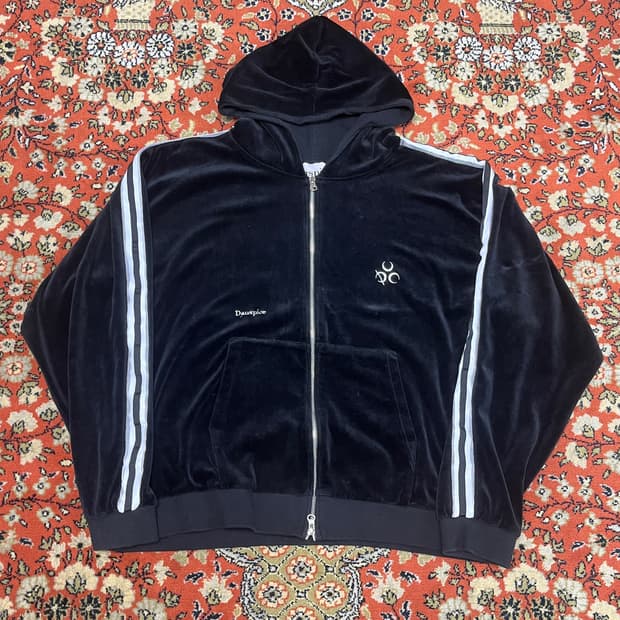 [1] 디오스피스 벨벳 후드집업 블랙