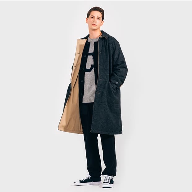 커버낫 리버시블 울 싱글코트/L