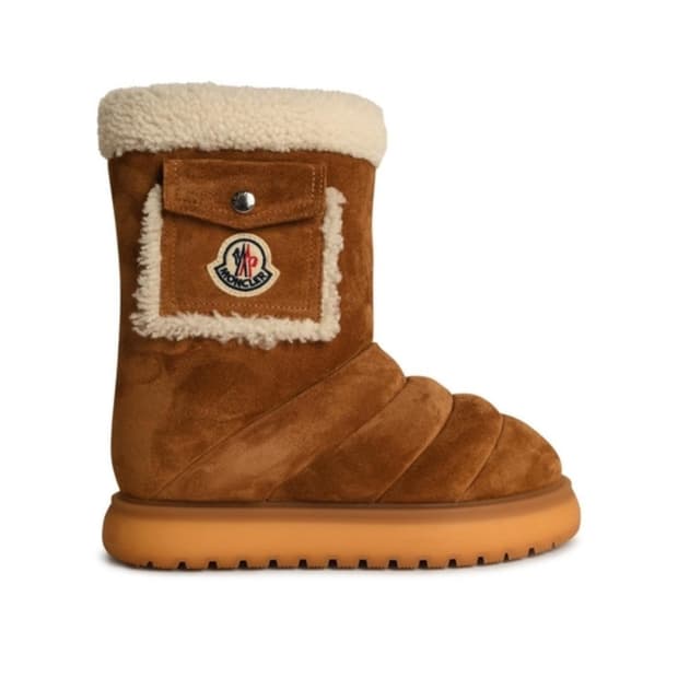 MONCLER 몽클레르 가이아 로고 스웨이드 부츠