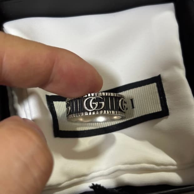 구찌 더블G링 팝니다. 17호 