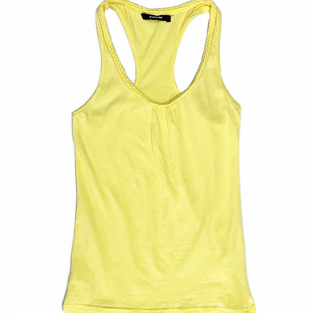 vintage 레몬 옐로우 망고나시