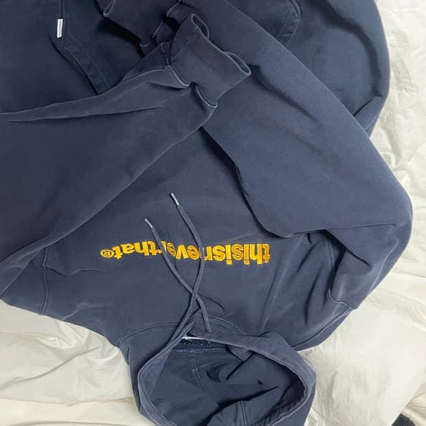 디스이즈네버뎃 t logo 후디 Xl