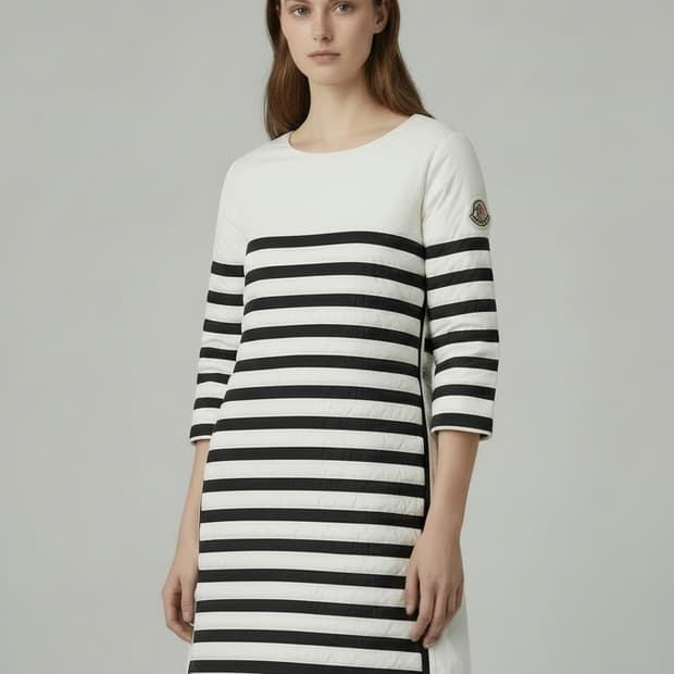 몽클레어 여성 구스 미디 드레스(0)