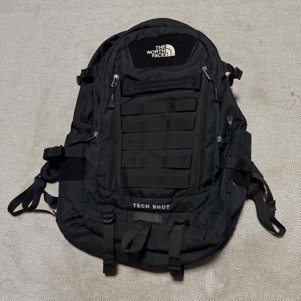 노스페이스 테크샷 블랙 백팩