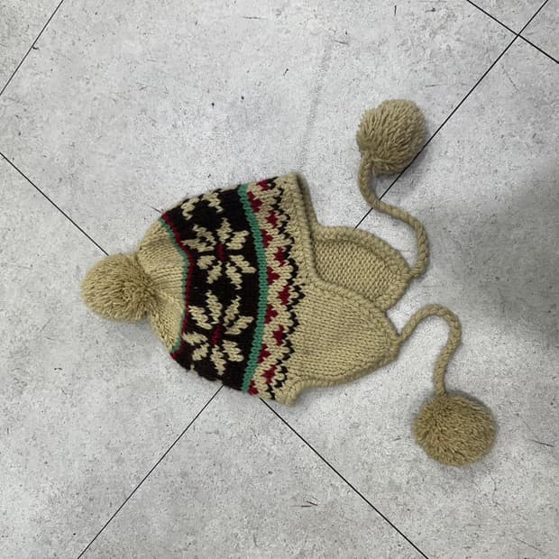 빈티지 니트 비니