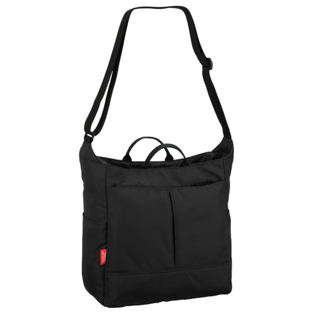 (새상품)일본 맨하탄 페세지 초경량 숄더백 겸 토트백 #2505 블랙