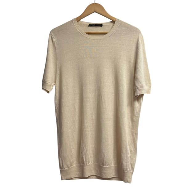 딸리아또레(TAGLIATORE) 린넨 라운드넥 반팔니트 52(XL)