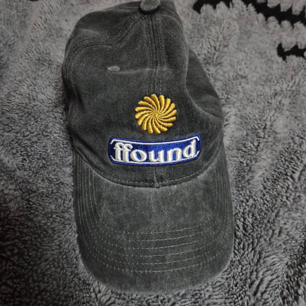 파운드3 스톤 워시드 볼캡 차콜