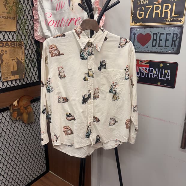 Cats Pattern Printing Shirt