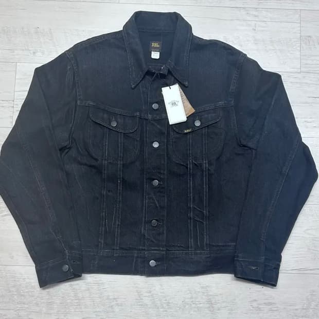 RRL LOT 271 흑청 블랙 데님 자켓 멕시코산 L