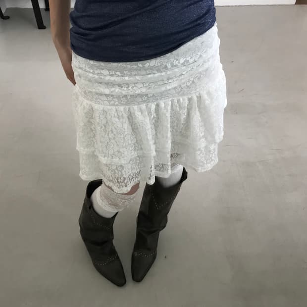 vintage lace skirt