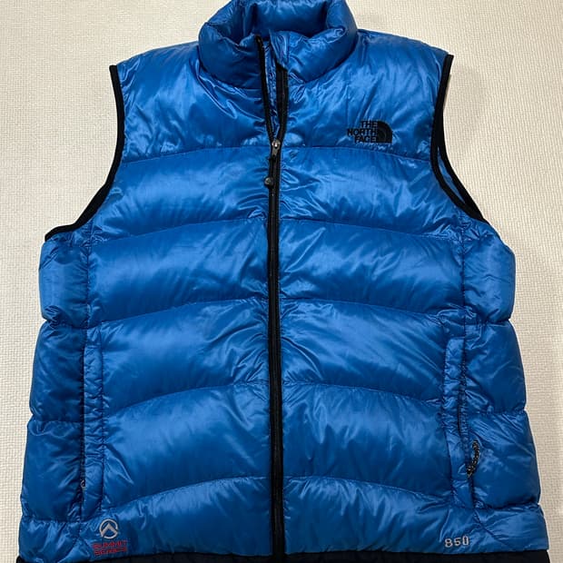 100) 노스페이스 써밋 구스다운 패딩 조끼 경량