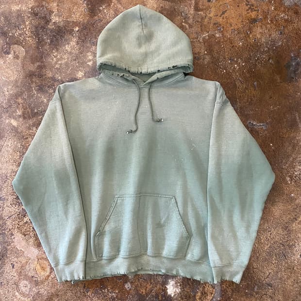 (L) 사스콰치패브릭스 빈티지 데미지 에이징 후드