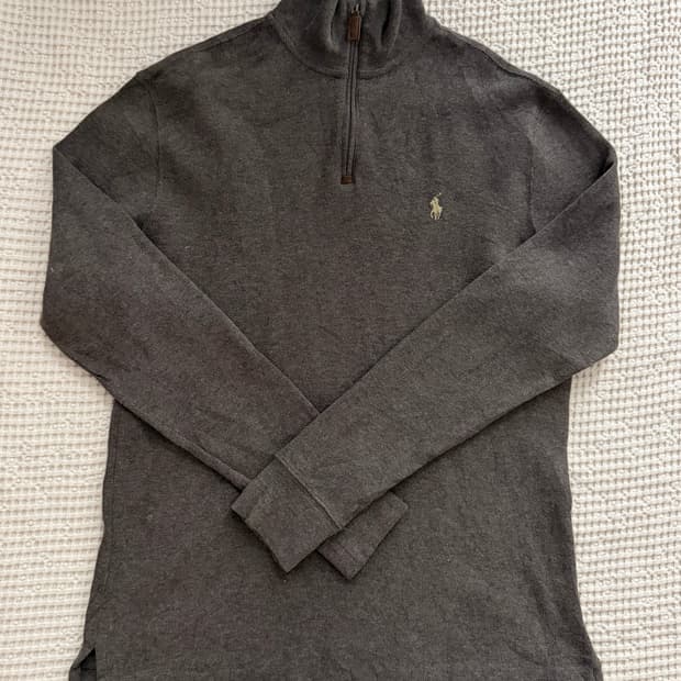 폴로 랄프로렌 하프넥 긴팔 브라운니트