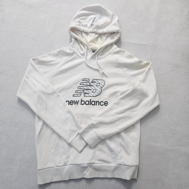 M 뉴발란스 패턴 빅로고 후드티 0303Y