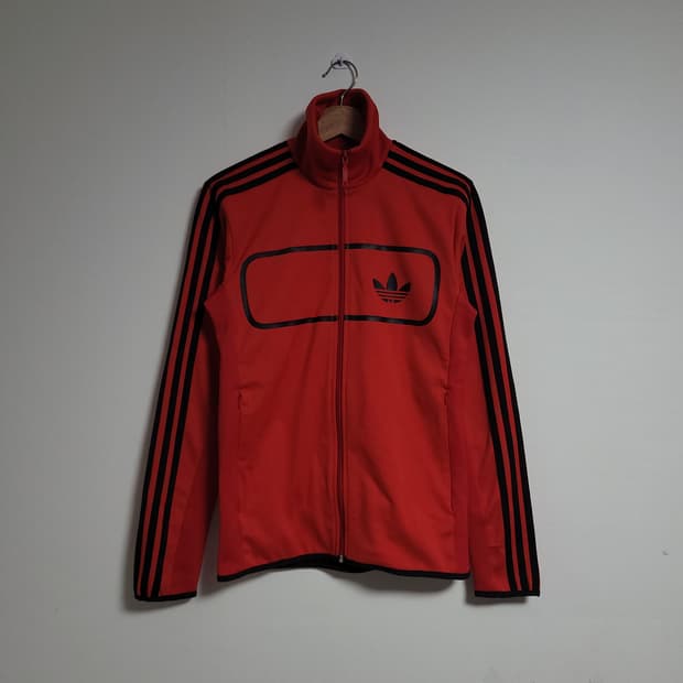 (90) ADIDAS 아디다스 삼선 트랙탑 레드 져지