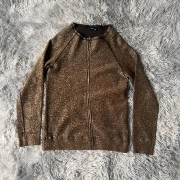 꼼데가르송 블루종 집업 자켓