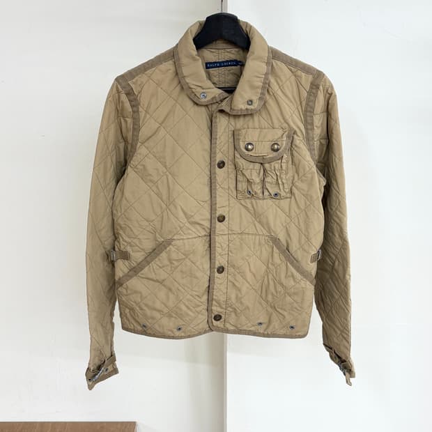 랄프로렌 브라운 퀼티드 헌팅 자켓