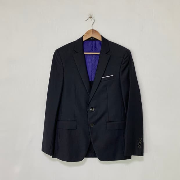 지오송지오 다크 네이비 싱글 남성 정장 자켓 블레이저 100