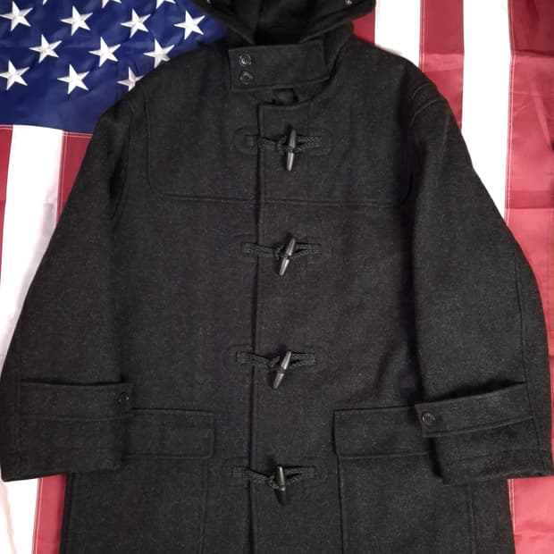 오리지날 90's 랄프로렌폴로 차콜그레이 더플떡뽁이 울 코트