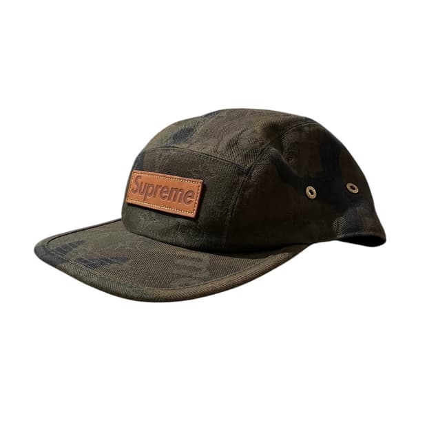 슈프림 X 루이비통 17FW 모노그램 카모플주 박스로고 캠프캡