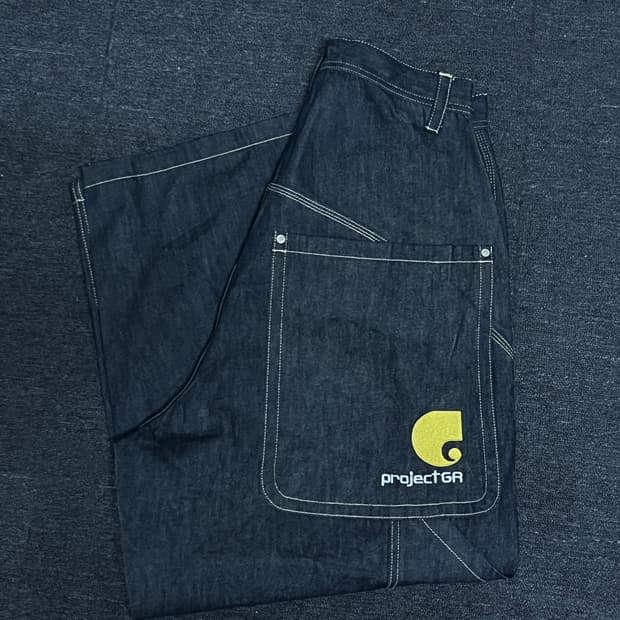 PROJECT GR 레트로 데님 배기 팬츠 2