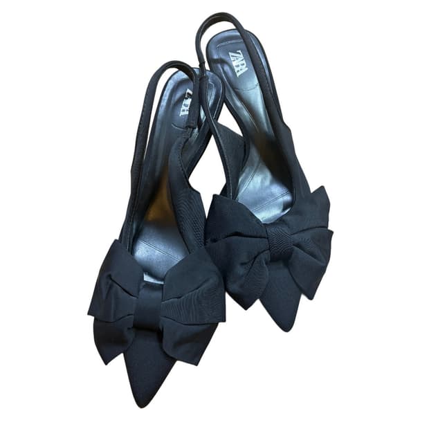 자라 리본 스틸레토 슬링백 힐 235