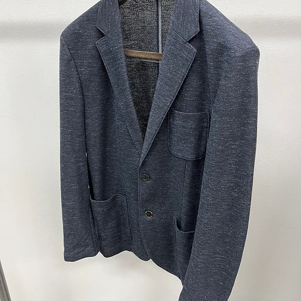 100) 시리즈 네이비 린넨스판자켓 