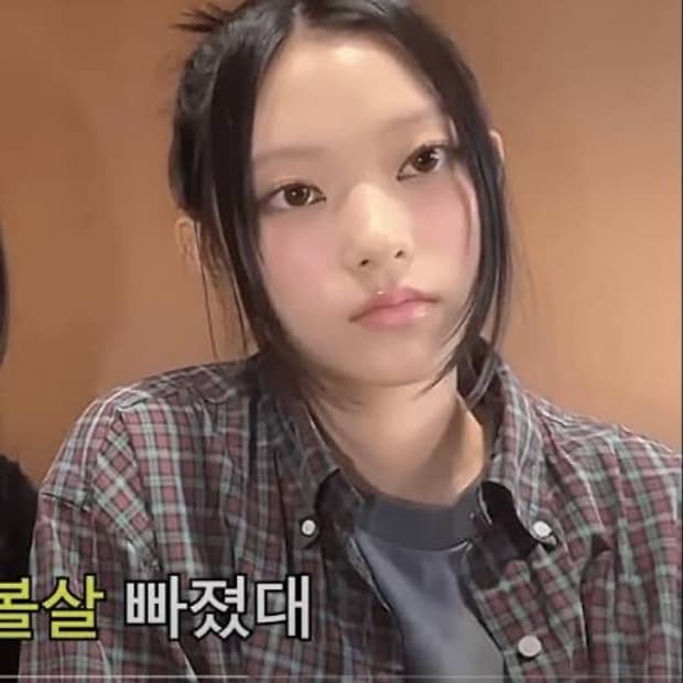 뉴진스 해린 착용 폴로 체크 셔츠 M