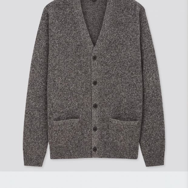유니클로 프리미엄 울 가디건 L