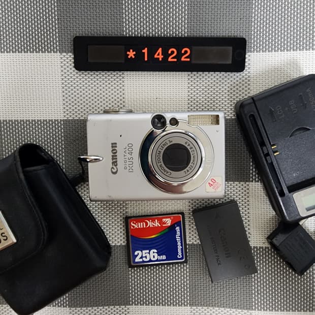캐논 익서스 400 디지털카메라 파우치포함