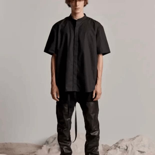 피어오브갓 6th 헨리넥 반팔 셔츠 블랙 8th 7th 이터널  FOG 