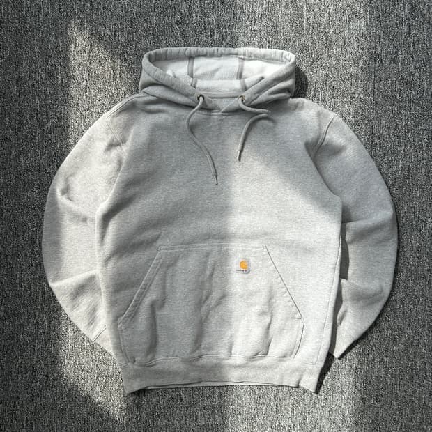 칼하트 그레이 미드웨이트 후드티