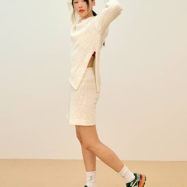 도우터 x 카인다쿨 아영 부클레 풀오버 + 쇼츠 (아이보리)