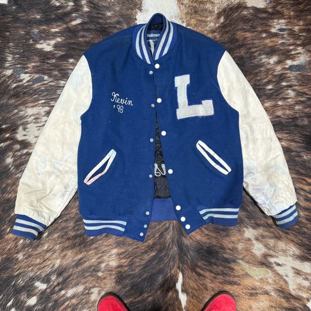 90s usa holloway 바시티 자켓