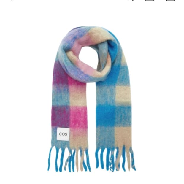 COS 체크 오버사이즈 스카프 목도리