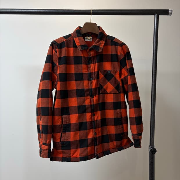 (L) 팀버랜드 레드 버팔로 체크 플란넬 셔츠