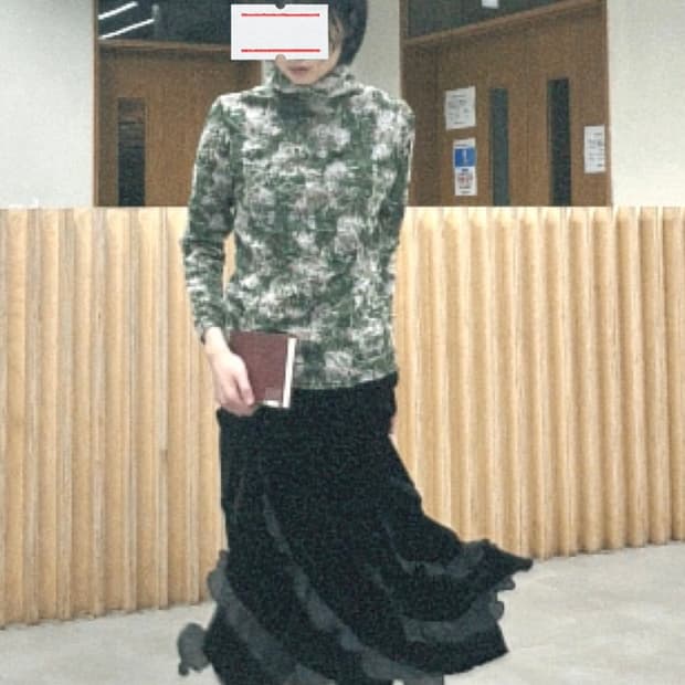 Floral top+skirt set