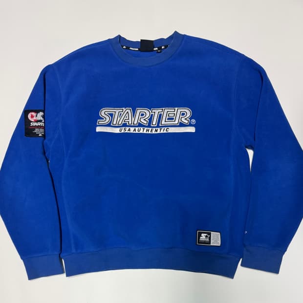 스타터 STARTER 오버핏 플리스 맨투맨 M ~ L