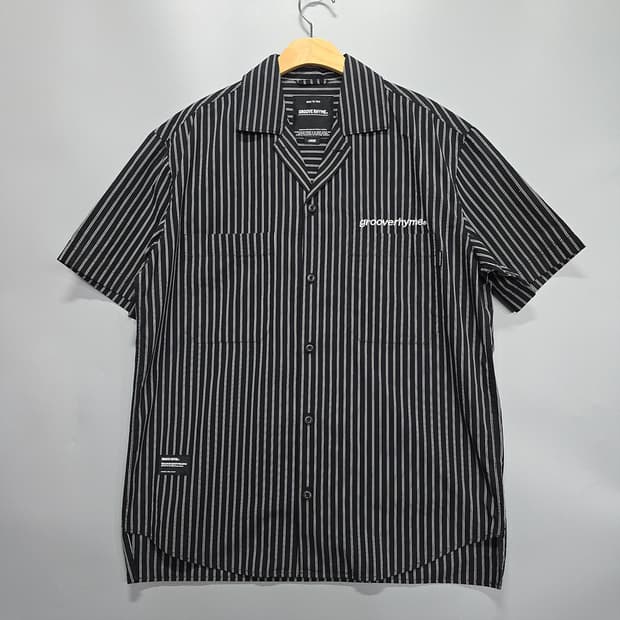 그루브라임(GROOVE RHYME) 스트라이프 반팔 셔츠 100