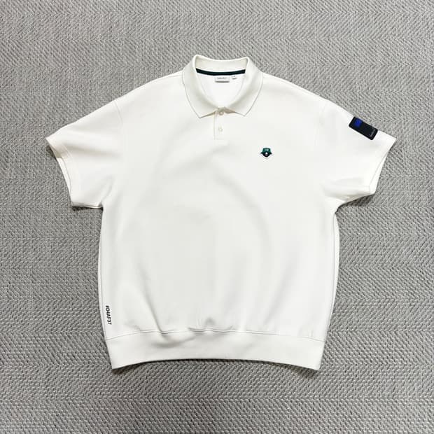 (100)골든베어 화이트 오버핏 반팔티 M