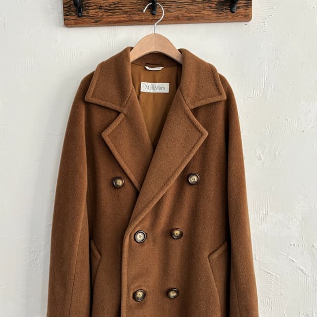 Max Mara 막스마라 타바코 마담 아이콘 코트