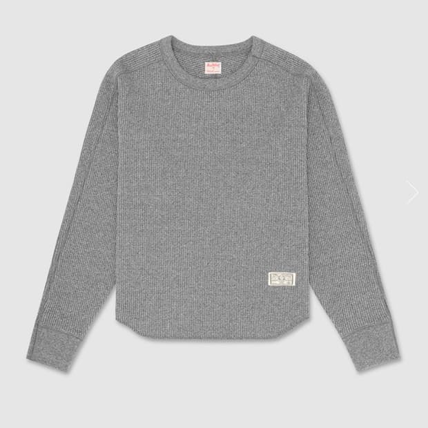 Urbanic30 얼바닉30 드래프트맨 와플 크루넥 탑 새상품