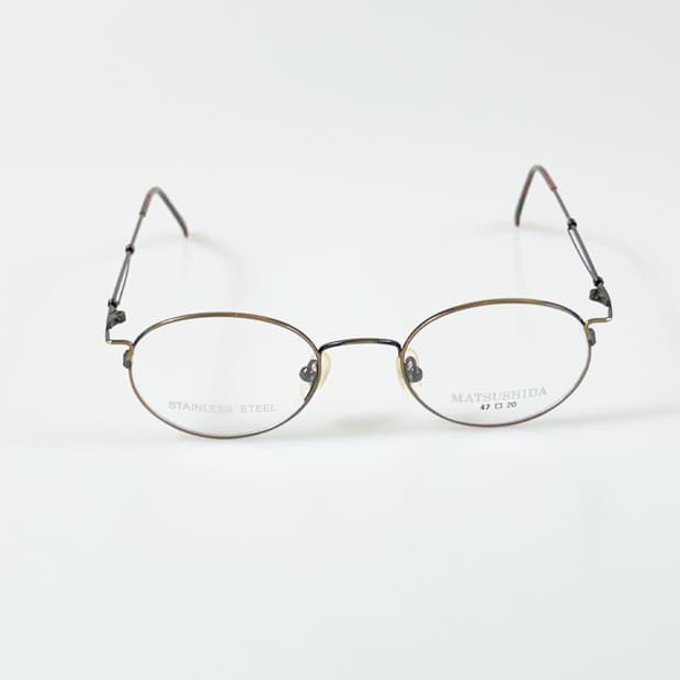 90s 일본제 MATSUSHIDA 슬림 라운드 빈티지 안경